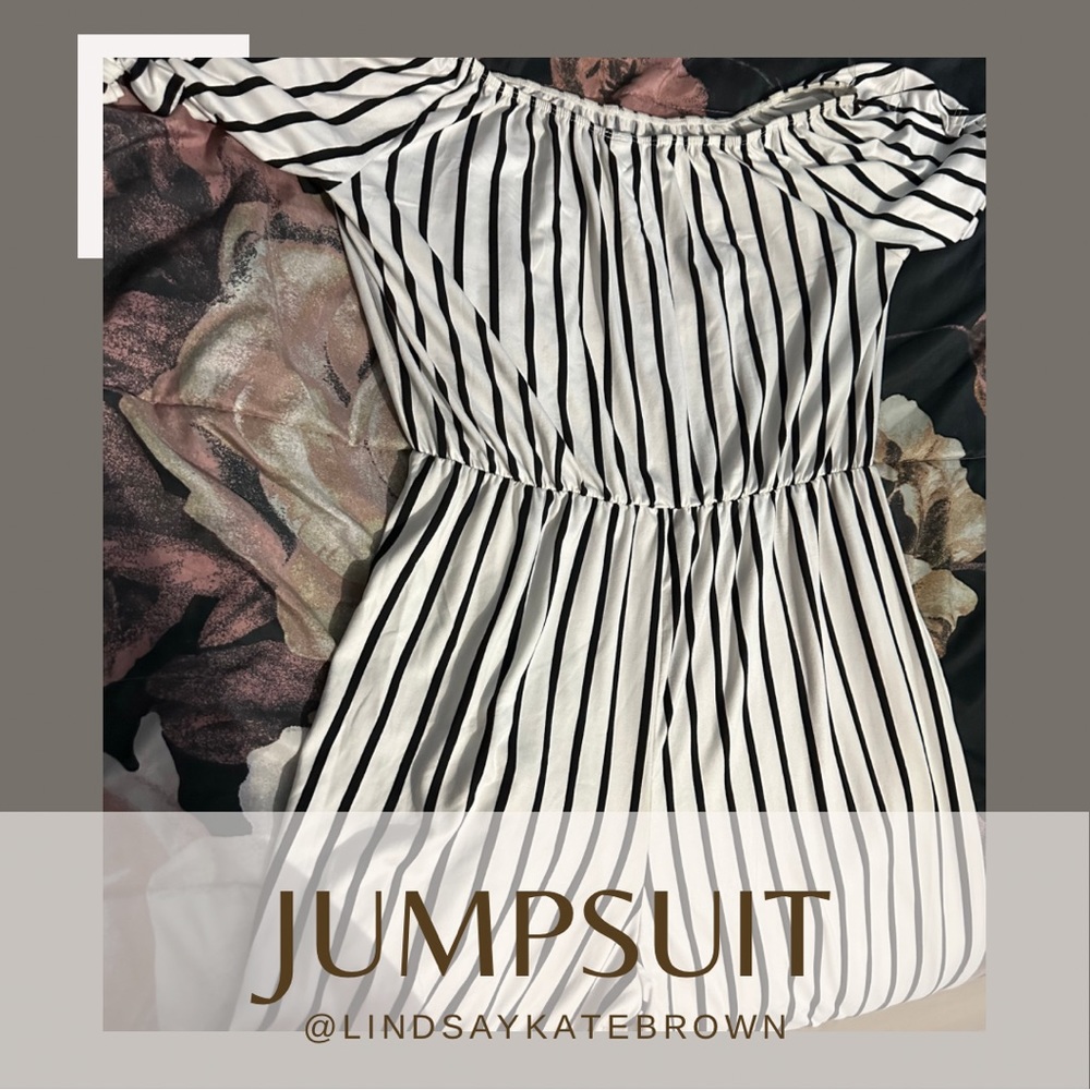 Vibe Sportswear Striped Jumpsuit